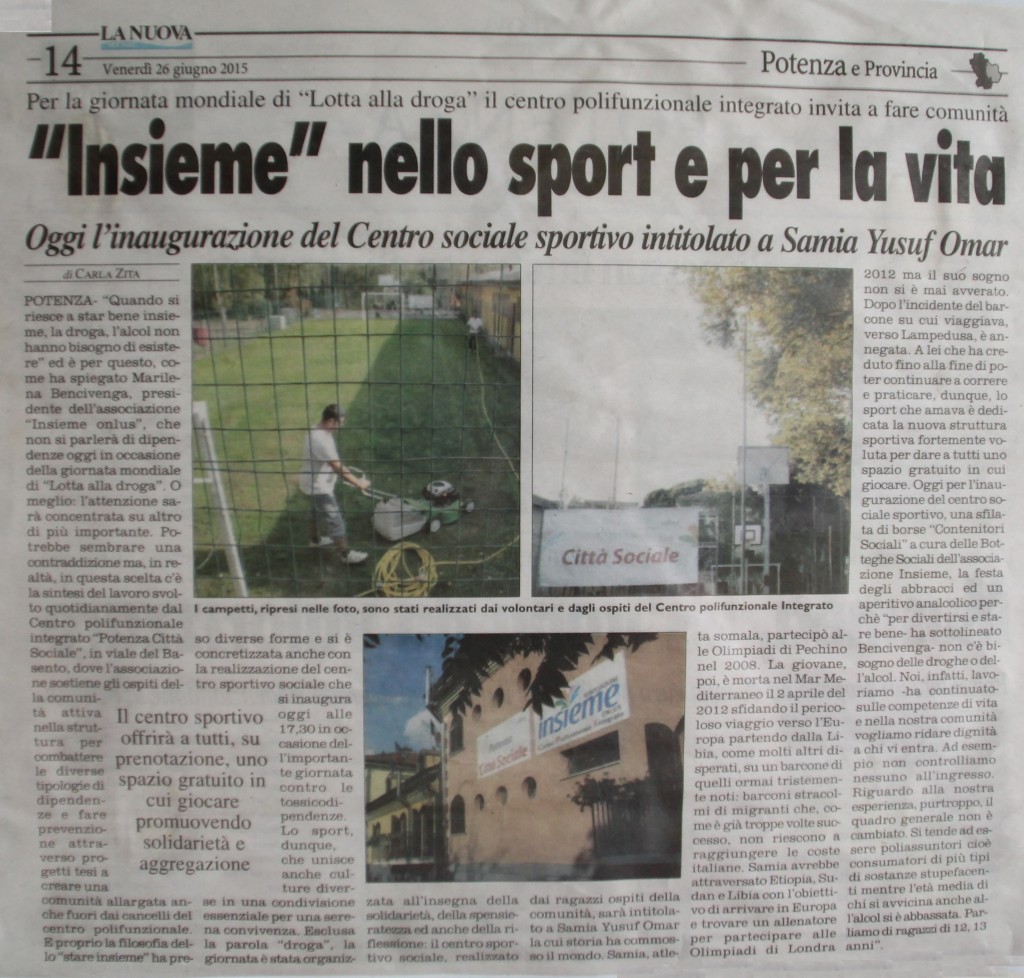 insieme nello sport e per la vita